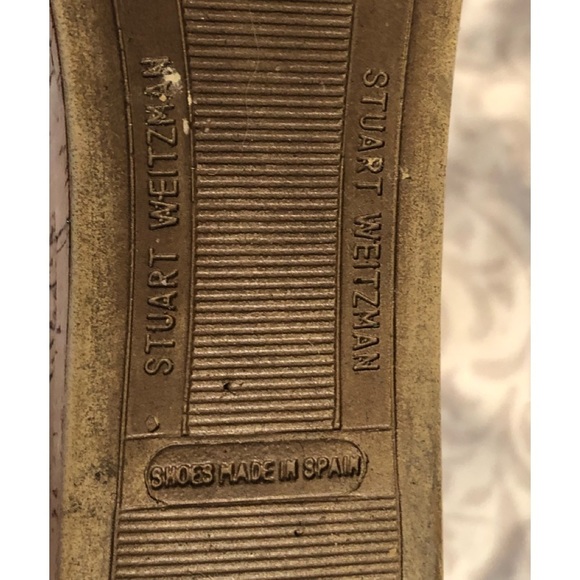 Stuart Weitzman  Size 10 denim  wedge with gold hardware - Picture 7 of 11